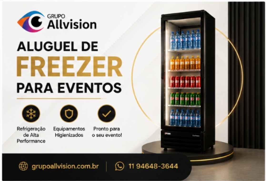 Aluguel de Freezer Horizontal e Vertical para Shows, Camarins e Eventos em Belém do Pará e Santarém