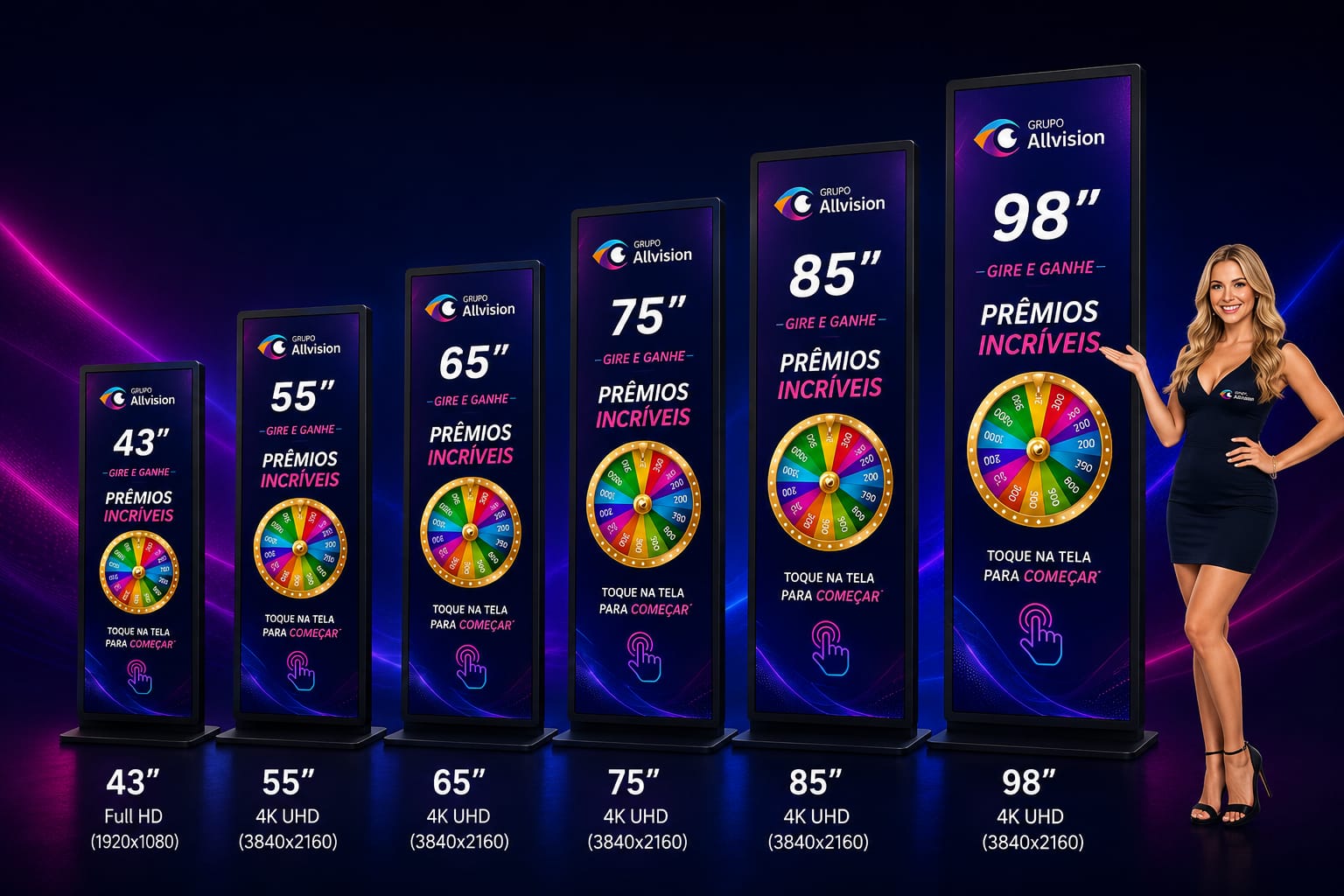 Aluguel e venda de painel de LED indoor e outdoor e totem touchscreen para feiras, eventos, congressos, palestras e ativação de marca em Marituba (PA) 2026