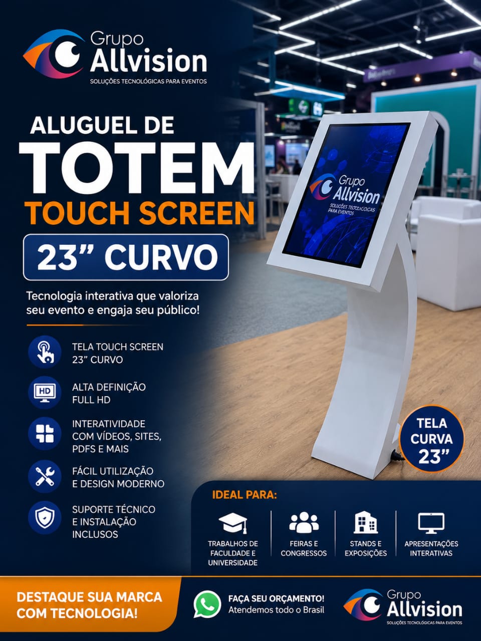 Aluguel de Totem Digital para Credenciamento e Interatividade Para Eventos Corporativos, EM Belém do Pará 