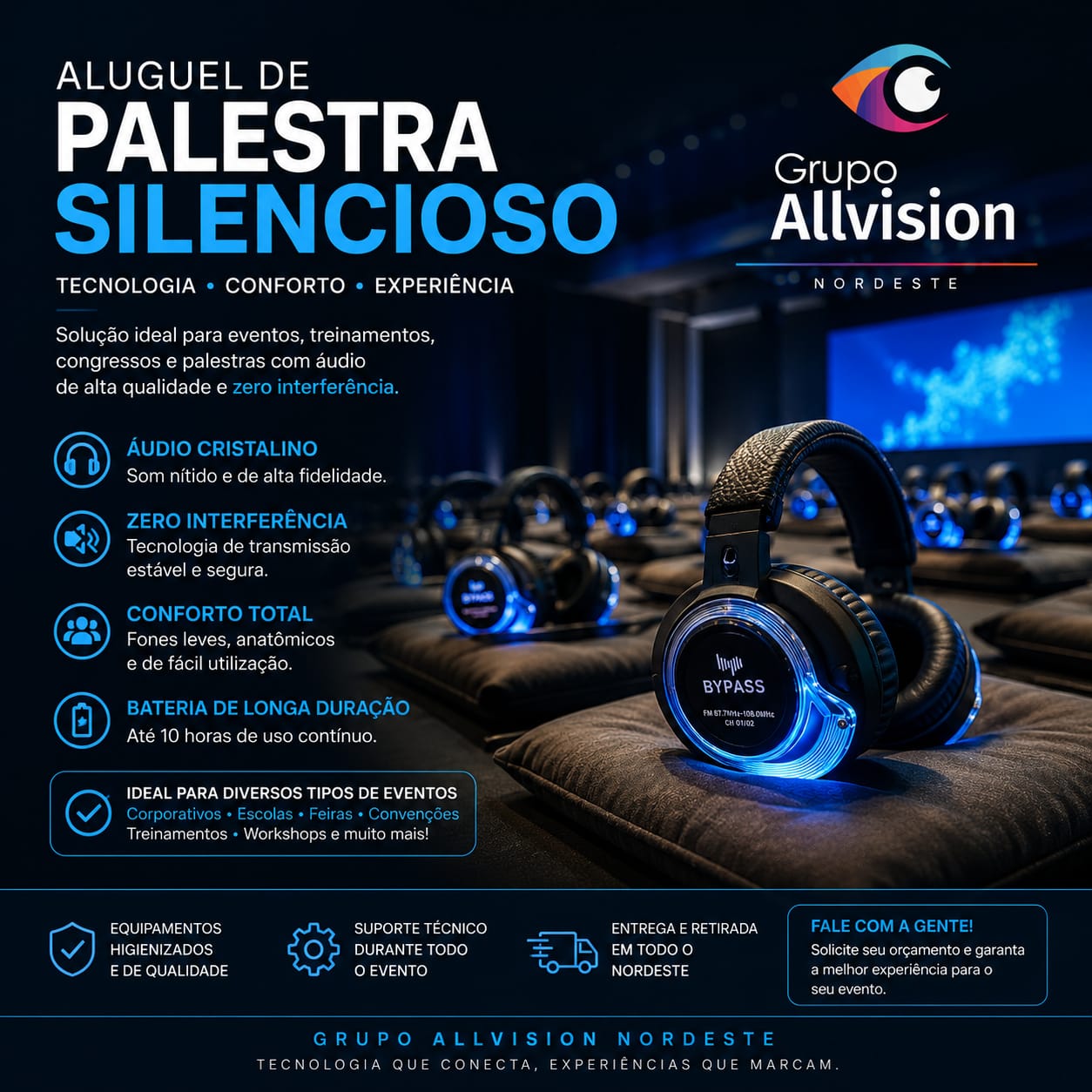 Locação de Óculos Virtual, Palestra Silenciosa, Totem Interativo, Painel de LED e Holograma 3D para a Feira Pan-Amazônica do Livro e das Multivozes em Belém do Pará 2026
