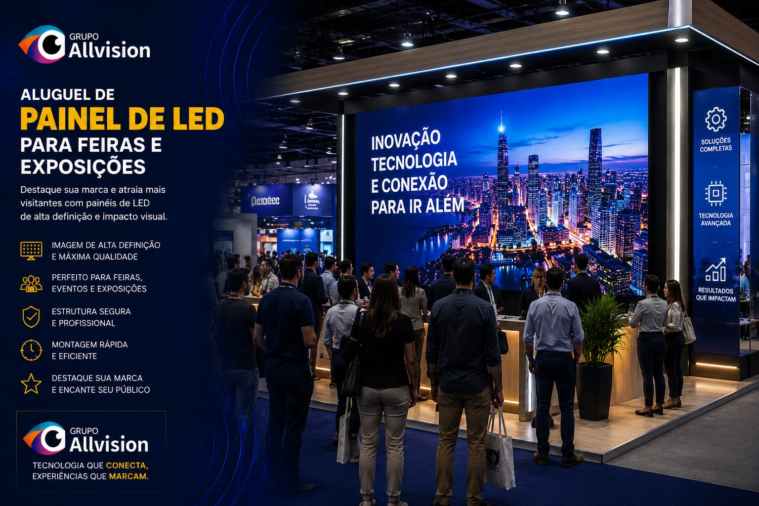 Locação de Tradução Simultânea, Óculos VR, Holograma 3D, Projetor e Painel de LED para Feiras e Eventos em Belém do Pará 2026
