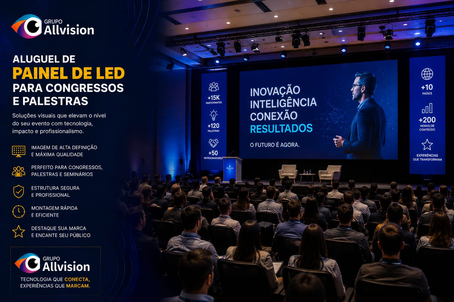 Locação de Óculos Virtual, Palestra Silenciosa, Totem Interativo, Painel de LED e Holograma 3D para Exposições e Feiras em Belém do Pará 2026